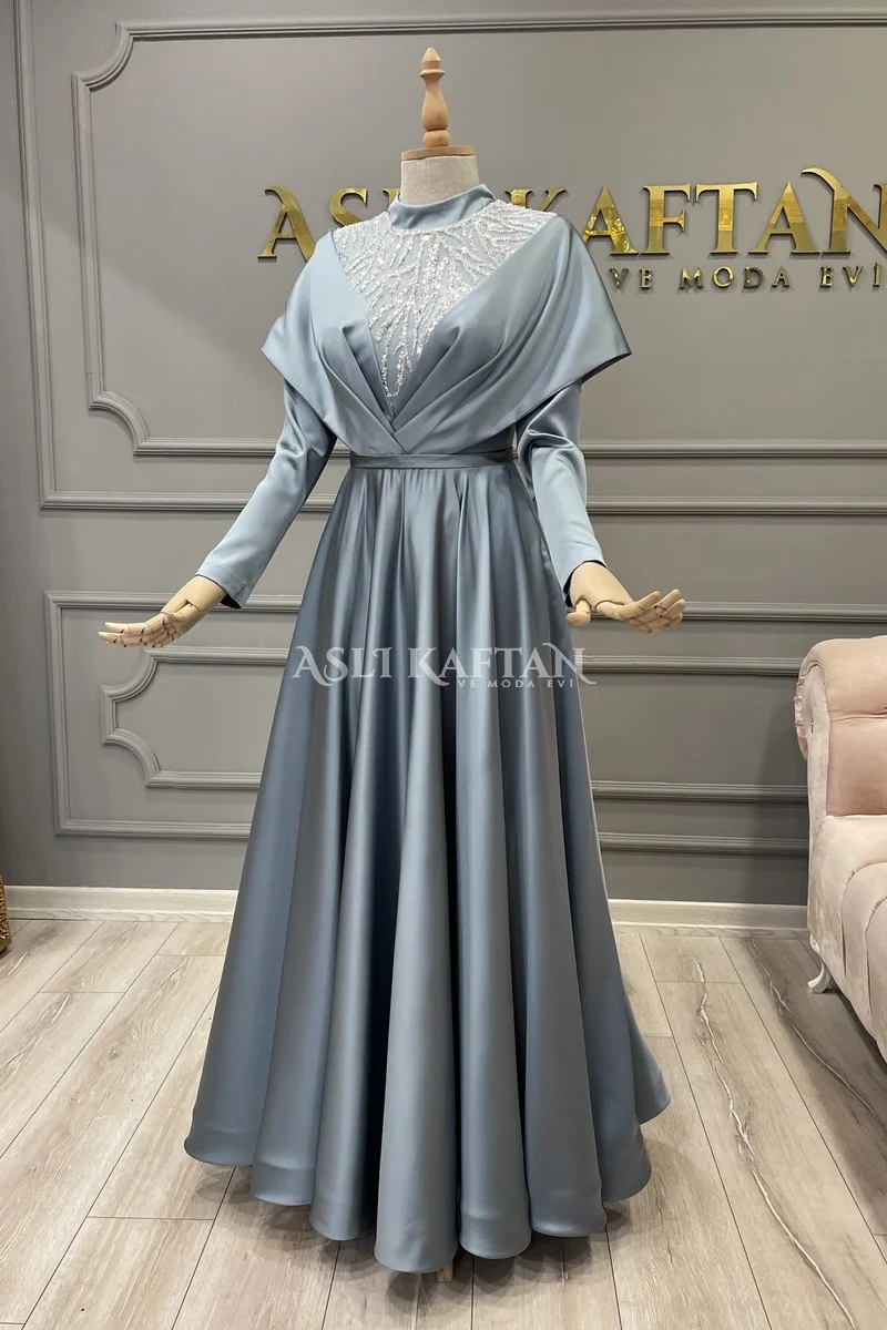 Alina İndigo Abiye Modeli,