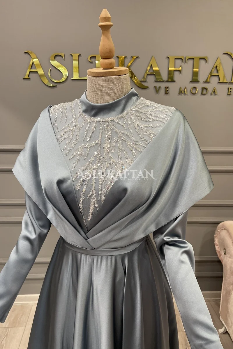 Alina İndigo Abiye Modeli,