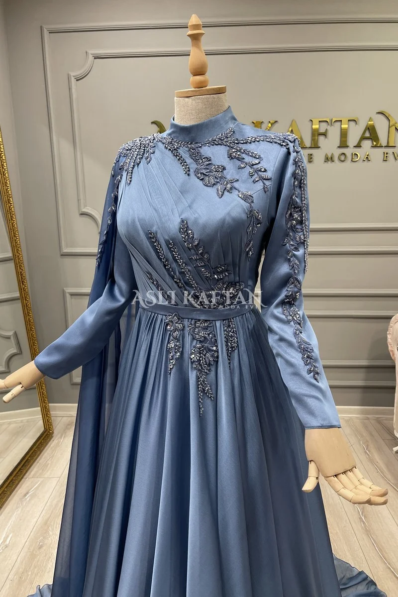 Kiraz İndigo Abiye Modeli