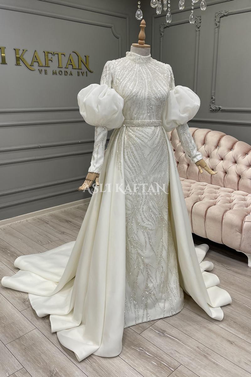 Bersu Özel Tasarım Gelinlik Modeli