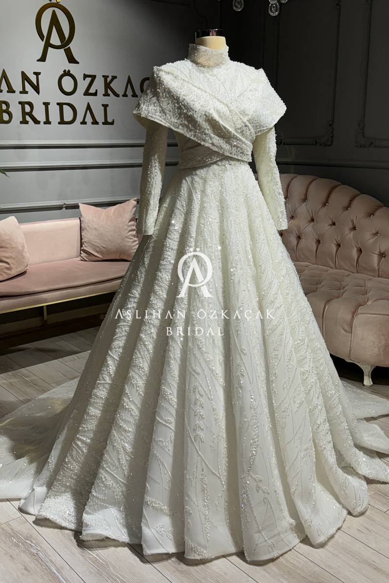 Kıvılcım Bridal Tesettür Gelinlik Modeli,
